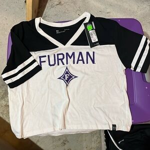 Furman college shirt made by under armor size small